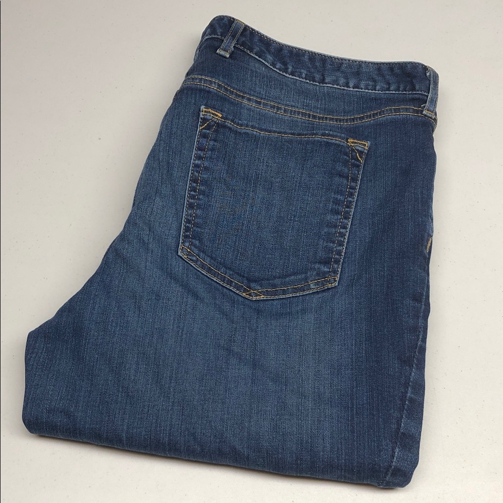 EDDIE BAUER SLIGHTLY CURVY BOOTCUT JEANS 16/33x30 ⭐️